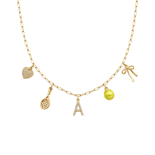 Tennis 5-Charm Necklace