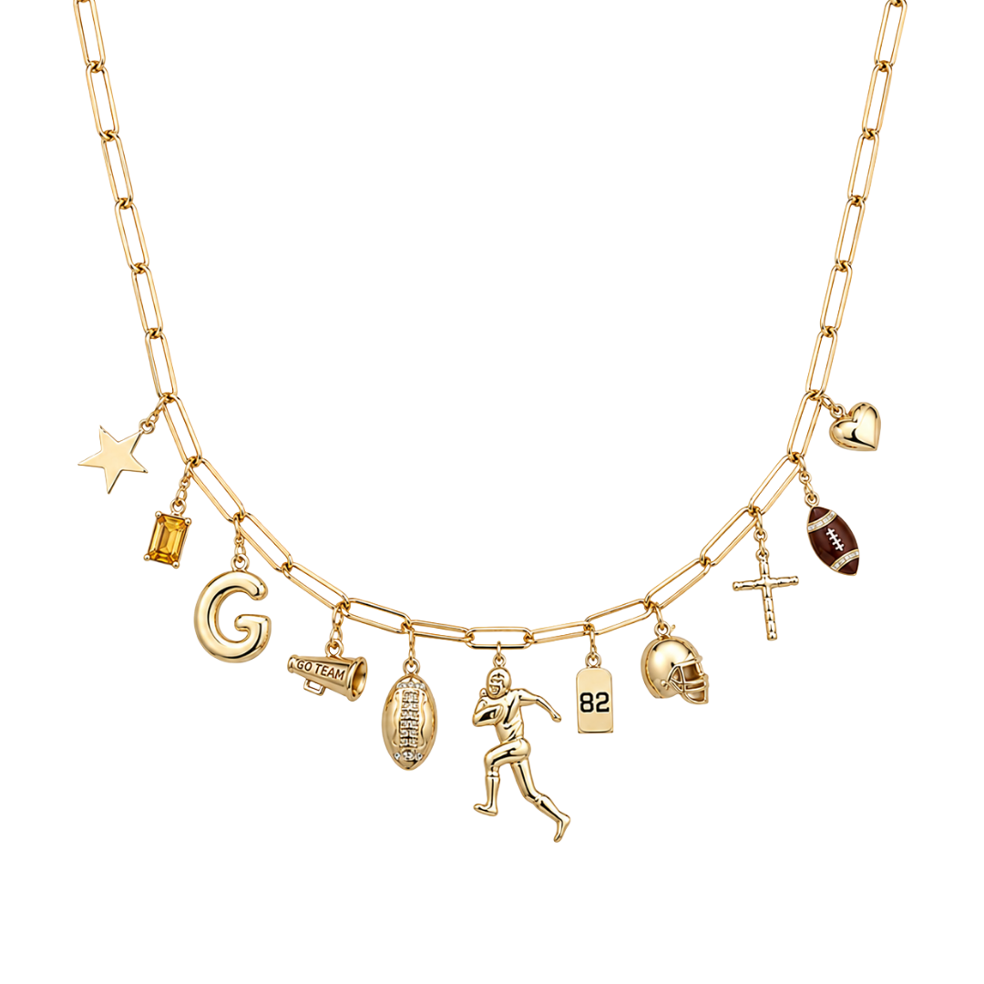 Football 11-Charm Necklace