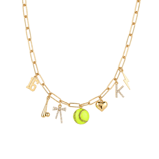 Softball 7-Charm Necklace