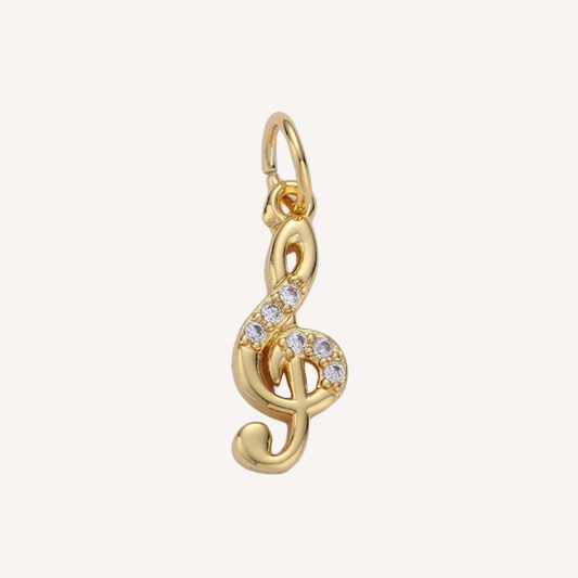 Small Treble Clef Charm